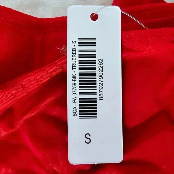 😍 NWT 😍 Adore Me Claussa Push Up Bra w/ Free Panty, Red/White, Size 32DDD - Picture 14 of 16